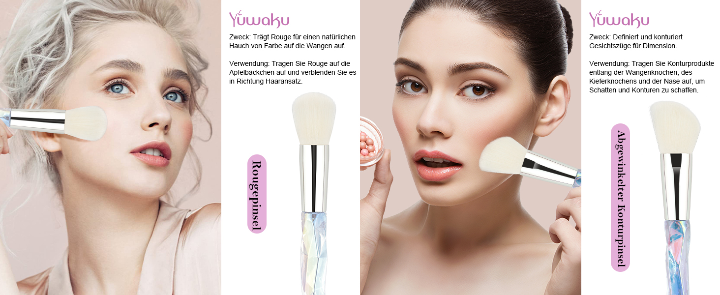 Kristall pinselset makeup Set