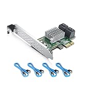 10Gtek PCIe SATAカード 拡張カード アダプター インターフェースカード 増設ボード PCI Express 4ポート 6Gbps 非RAIDコントローラカード PCIe X1 S...