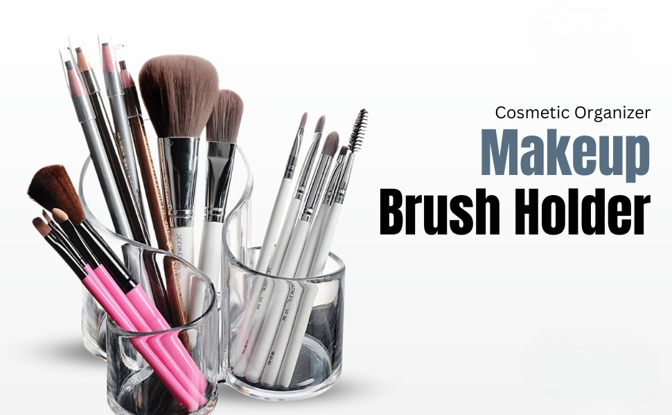 acrylic makeup brush holder beauty storage organizer cosmetic storage holder clear makeup organizer