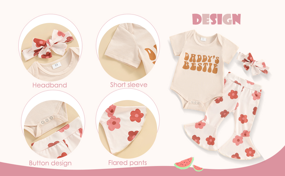 This baby girl set Baby romper set,summer newborn girl clothes,suitable for summer wear,