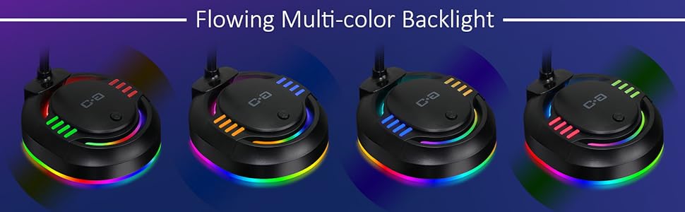 Microphone with RGB Flowing Light