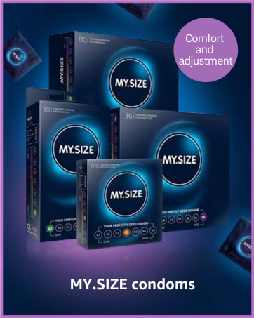 MY.SIZE Classic Condoms Size 1 I 47 mm Width I 3 Pieces Trial Pack I ...