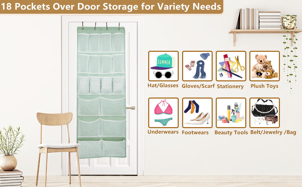 Over door hanging organizer