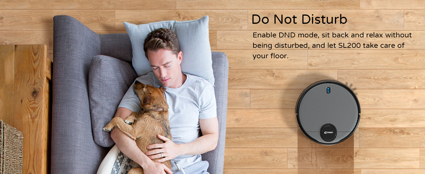 Coredy SL200 Laser Robot Vacuum Cleaner, 2600Pa Strong Suction with