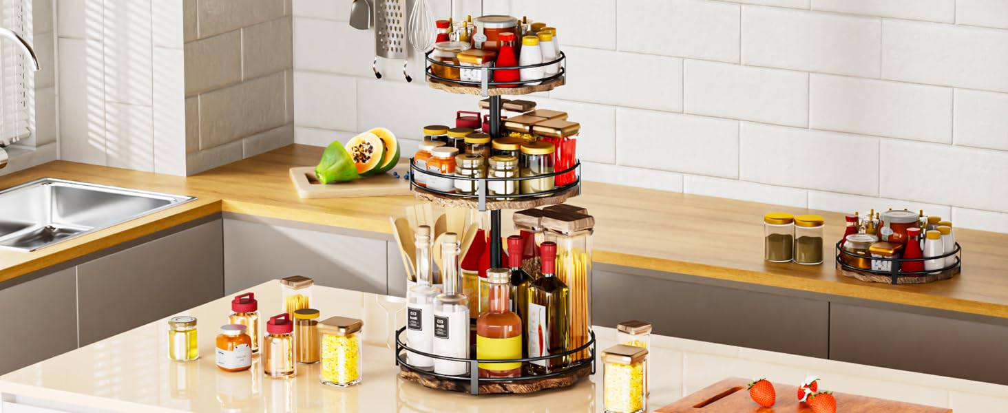 3-Tier Lazy Susan Organizer
