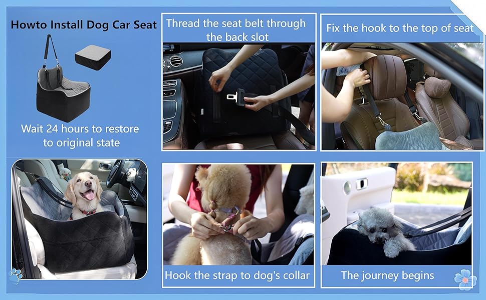 seat for car,dcar seat for dogs,dog bed for car,dog og car seat medium sized dog