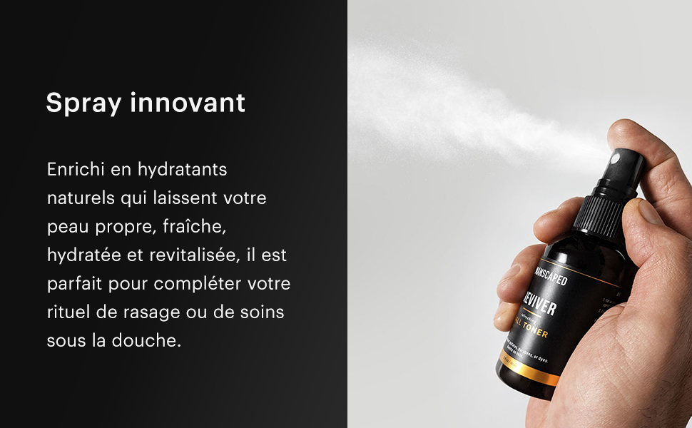 MANSCAPED™ The Crop Reviver™, Spray Corporel Hydratant et Rafraîchissant pour Homme, Spray anti