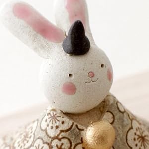 ひな人形】うさぎ 兎★ひな祭り グッズ 置物 置き物 雑貨 オブジェかわいい春 Amazon | おひなさま お雛様 ひな人形 うさぎ 置物 陶器