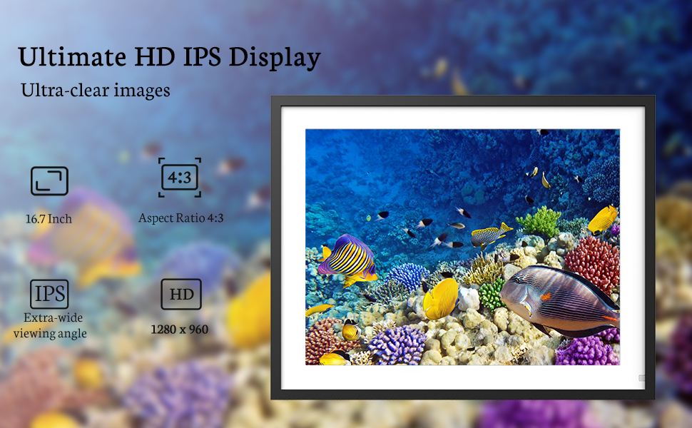 BSIMB 16.7Inch 32GB Extra Large WiFi Digital Picture