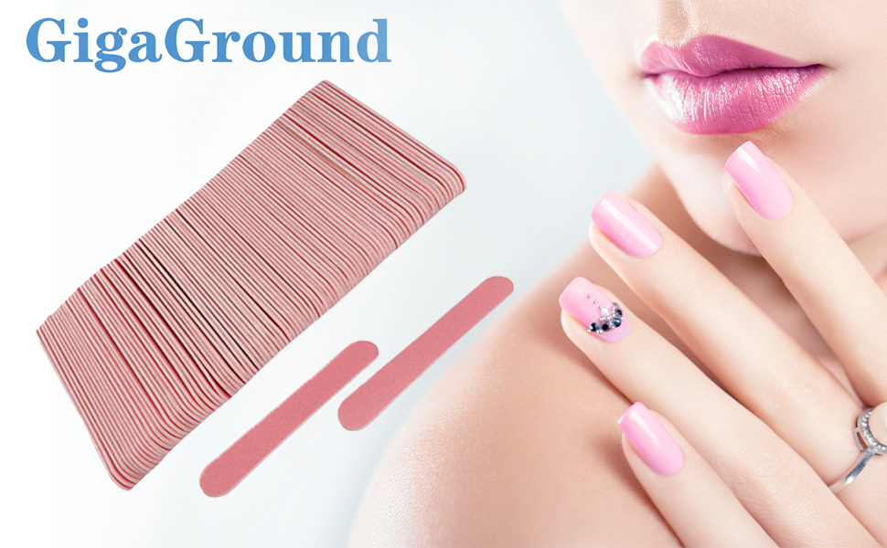 Mini Nail Files Bulk (100 Pcs), Double Sided Emery Board Nail File for Nature Nails