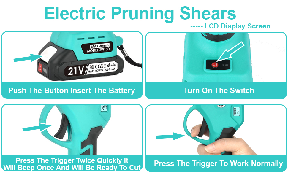 electric pruners cordless