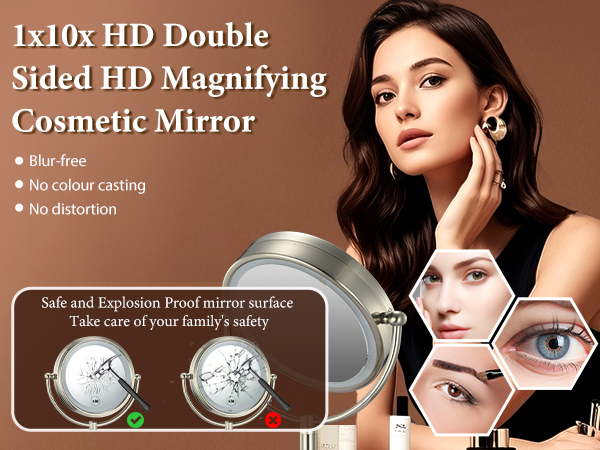 lighted makeup mirror