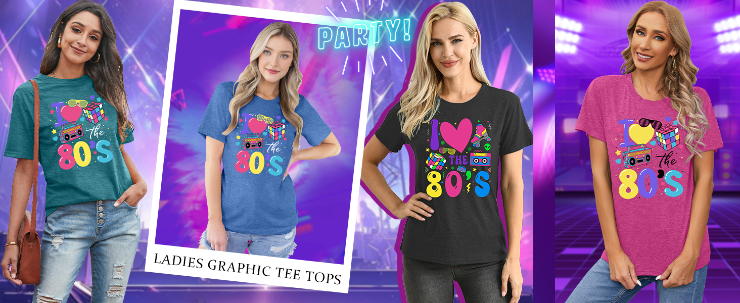 80s Shirts for Women