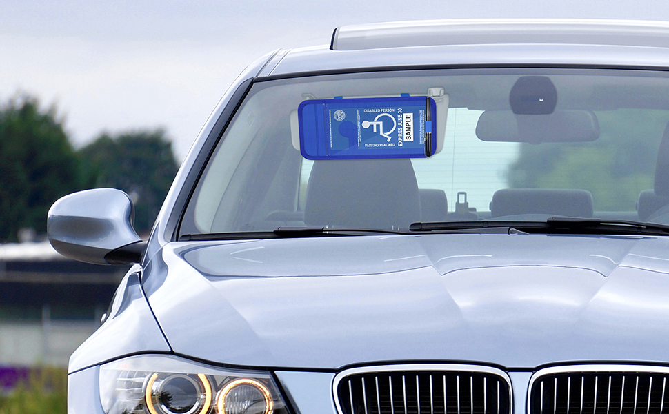 Handicap Placard Holder for Auto, Wisdompro Disabled