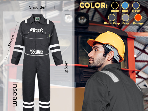 Amazon.com: SUSHIMIAN Men's Work Coverall High Visibility