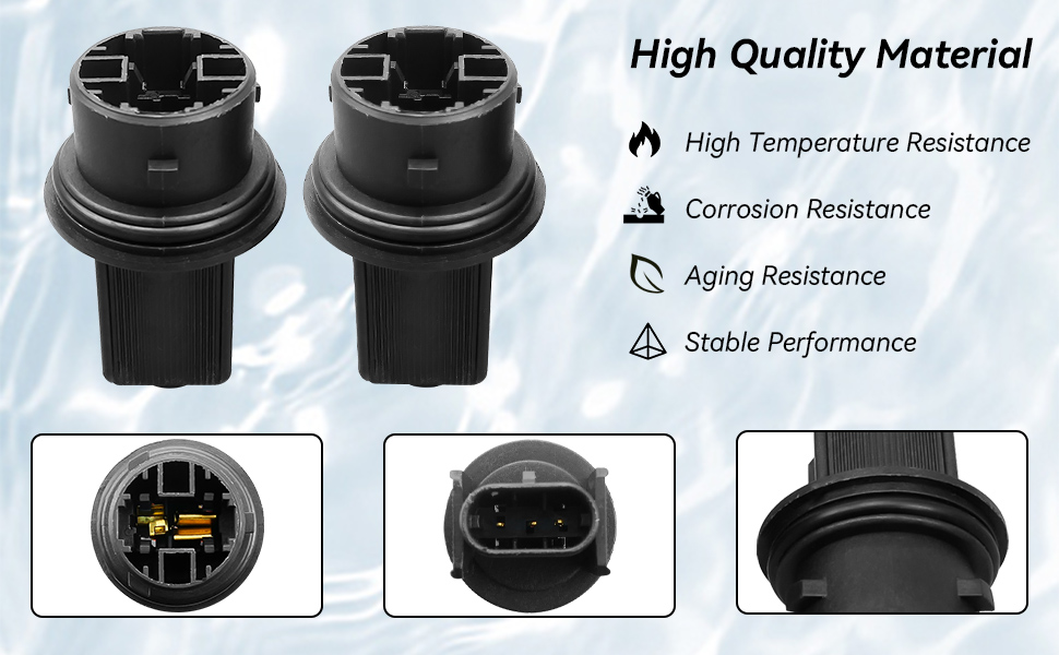 2Pcs Front Turn Signal Bulb Sockets Fit for Freightliner