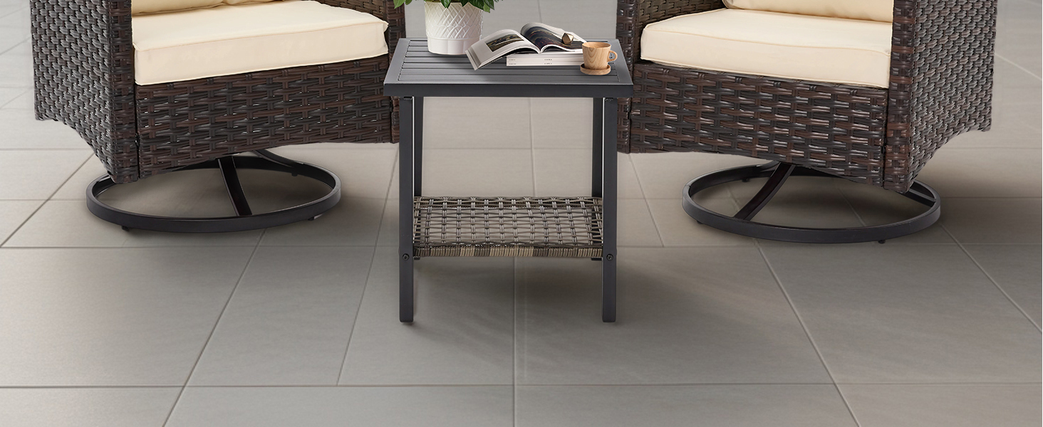 3 Pieces Patio Furniture Set