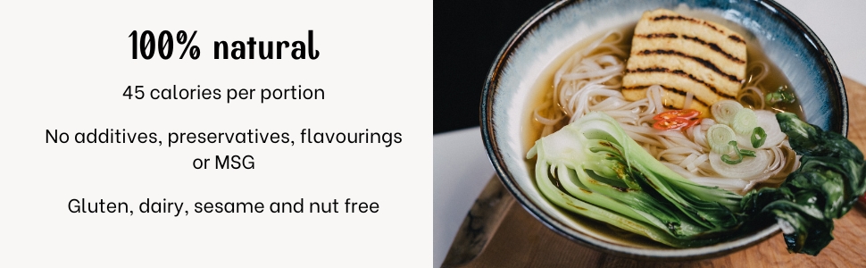 vegetable pho broth, 100% natural, vegan, gluten free, sesame free, nut free