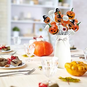 Amazon.com: 4Pcs Halloween Artificial Black Flowers Picks