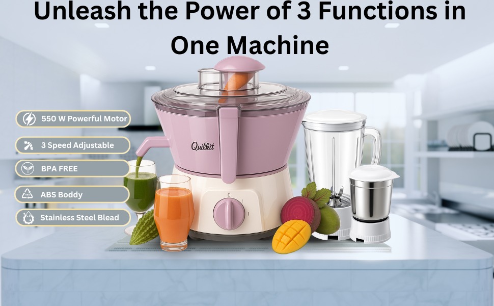 3 in one Juicer Mixer and Grinder