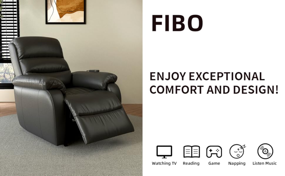 FIBO One Touch Reset Electric Power Lift Recliner with