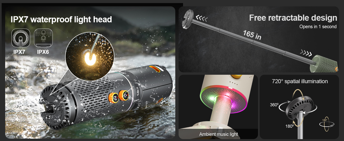 telescopic camping light