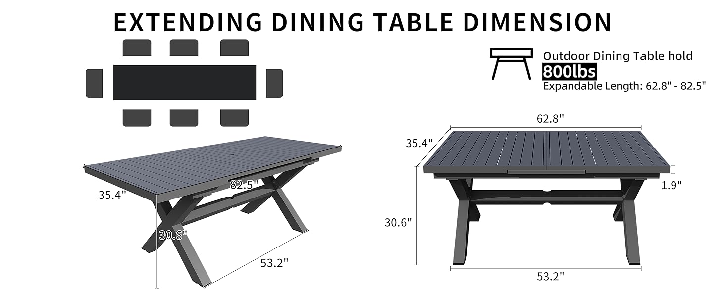 dining table extendable