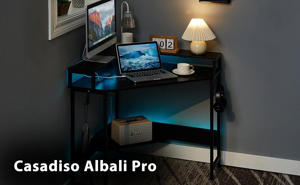 CASADISO Computer Desk with Power Board GlobalMark Certified(AU