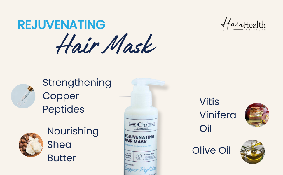 strengthening copper peptides nourishing shea butter vitis vinifera oil olive oil hair mask