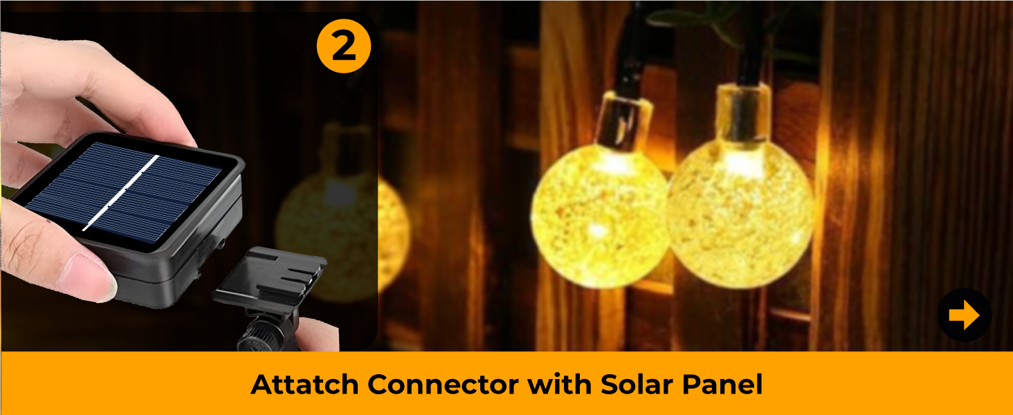 Epyz Solar Light Outdoor Waterproof String 30 LED Decorative Lighting Crystal Ball for Garden, Home