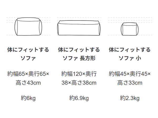からだにフィットするソファ　長方形　マスタード 燕】スタッフのおすすめ「体にフィットするソファ・長方形