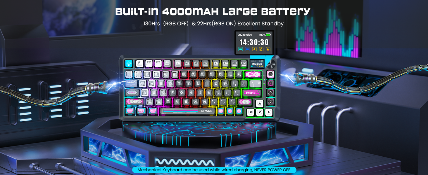 rechargeable gaming keyboard