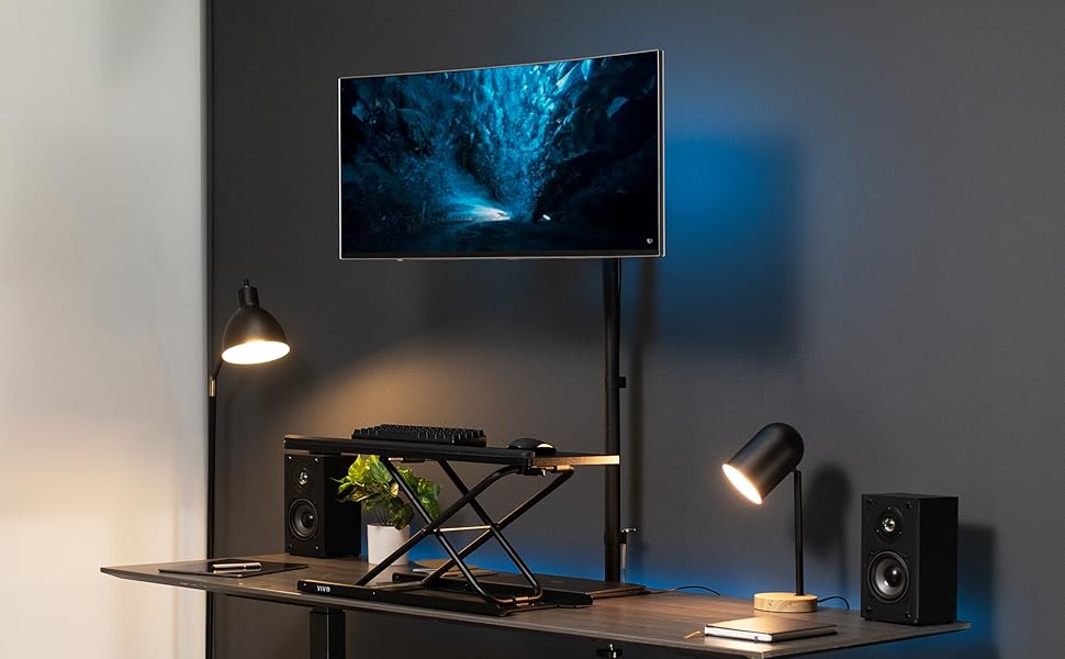 VIVO Extra Tall Single Monitor Desk Mount Stand with 39