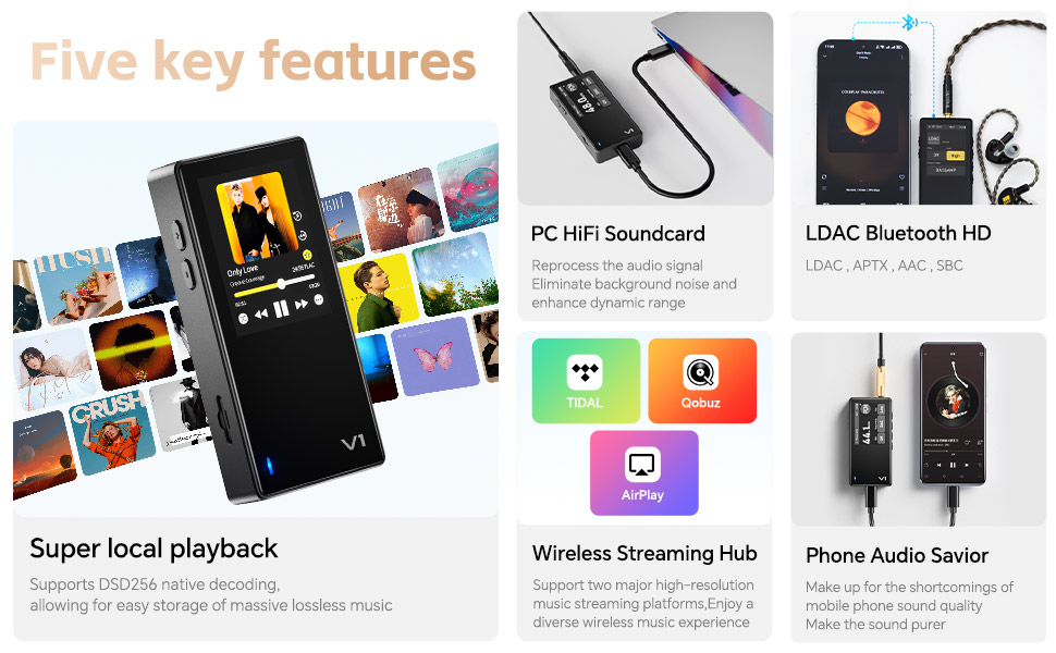 TEMPOTEC V1 デジタルオーディオプレイヤー＋ヘッドホンアンプ 未開封品 TempoTec Variations V1 HiFi Music Player | TempoTec Audio