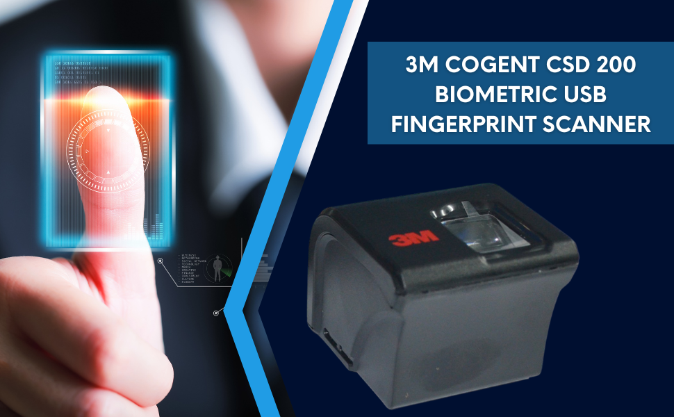 Radium Box 3M Cogent CSD 200 Biometric USB Fingerprint Scanner Amazon