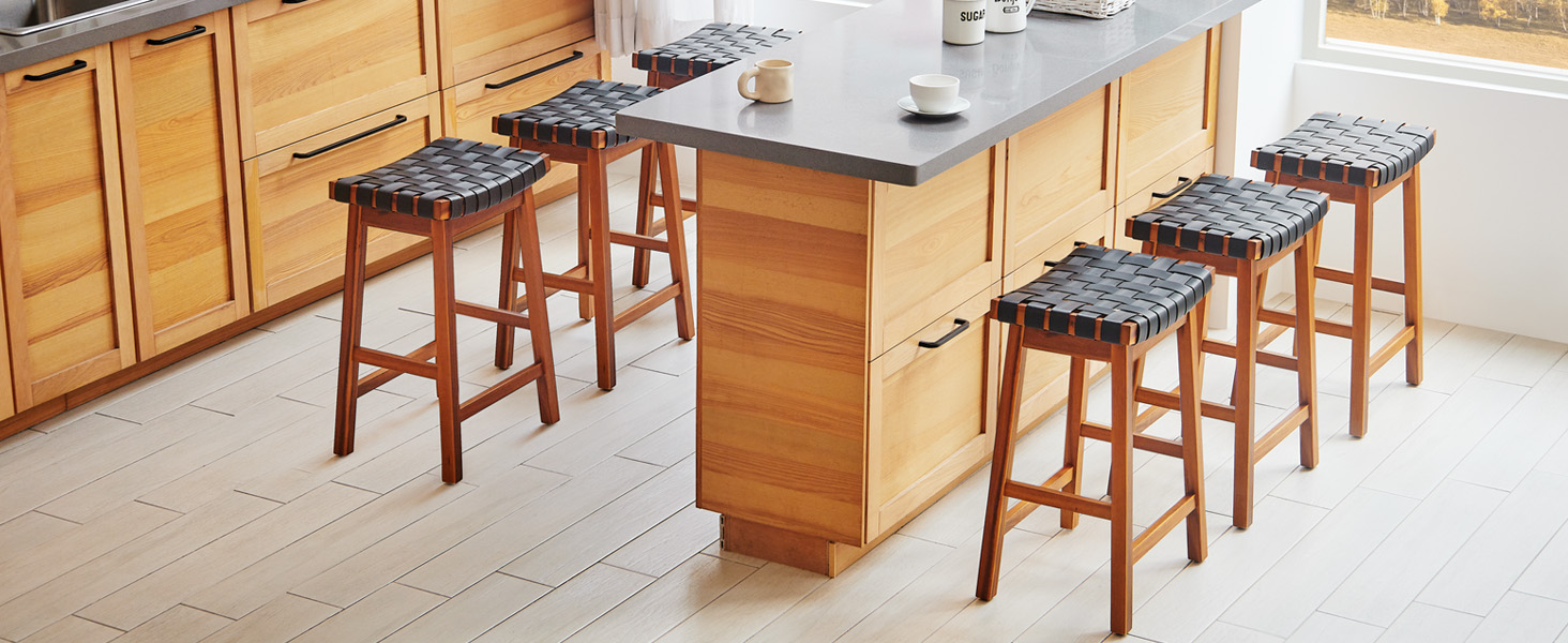 skillmaid Counter Height Barstools Set of 426" Faux