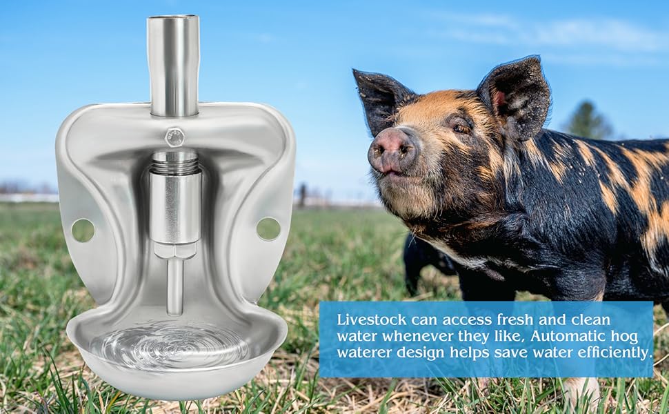 4 Pcs Hog Waterer Automatic Pig Waterer System Piglet Water