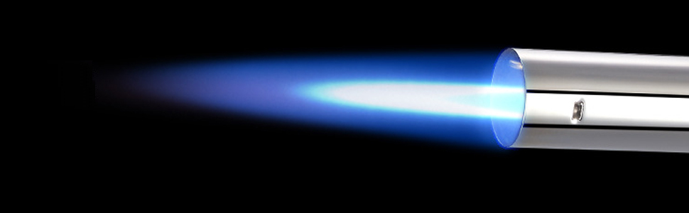 トーチバーナーの強力集中炎