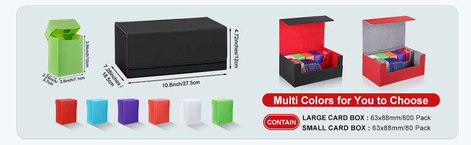 Amazon.com: Yexiya 7 Pcs Deck Card Boxes, 1 Leather Deck
