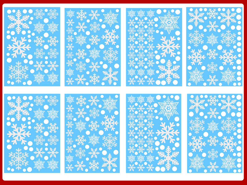 Christmas Snowflake Window Cling