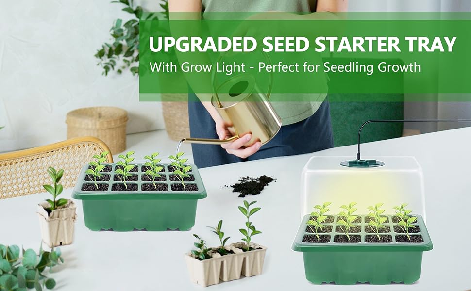seed starter tray with grow light