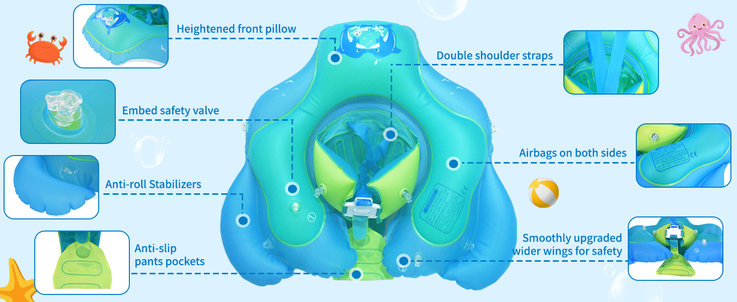 baby floats for pool with canopy