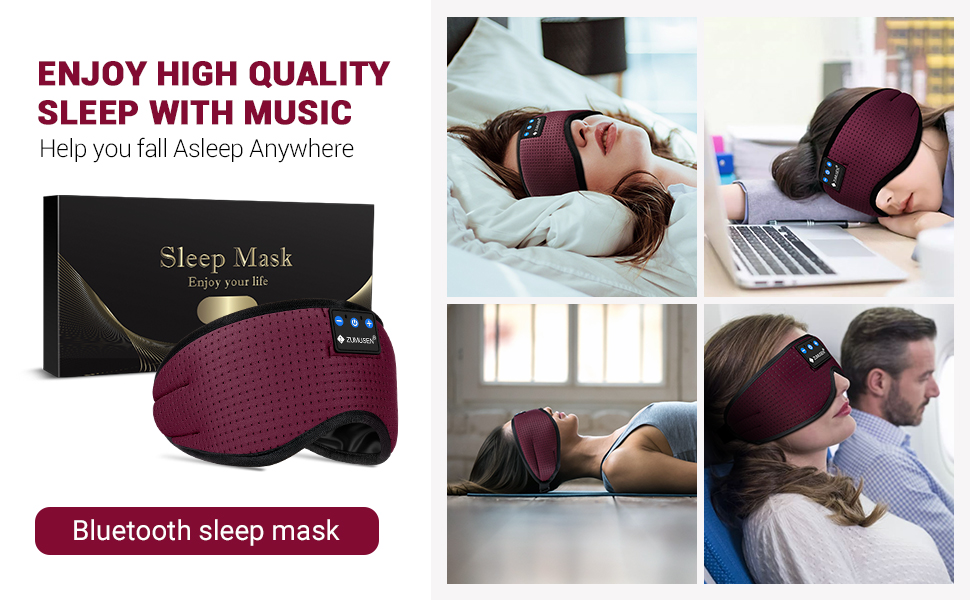 Sleep Headphones, Bluetooth Sleep Mask Wireless Sleeping Headphones
