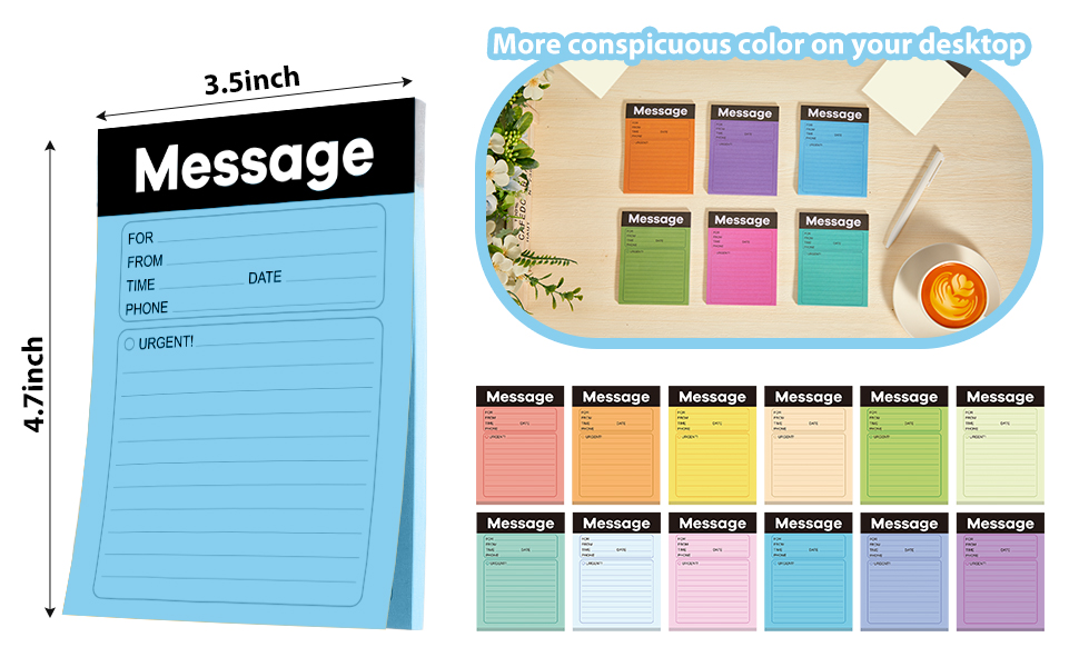 Phone Message Pad Telephone Message Sticky Notes 3.5 x 4.7