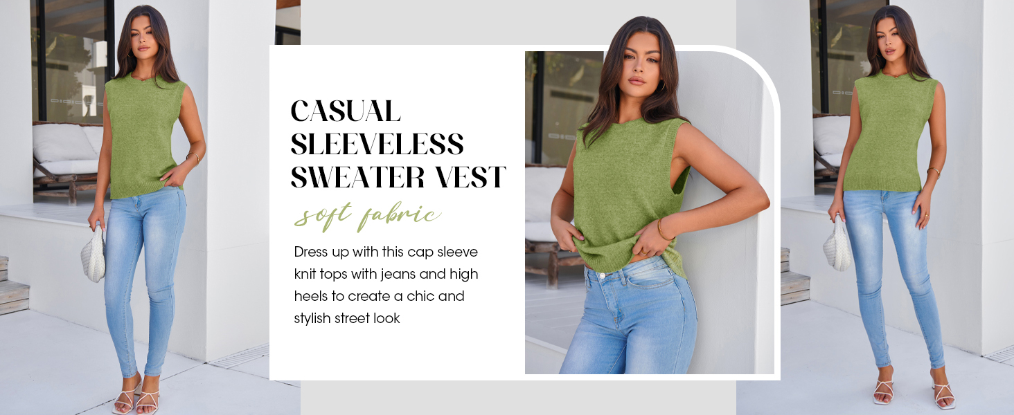 Casual Sleeveless Sweater Vest