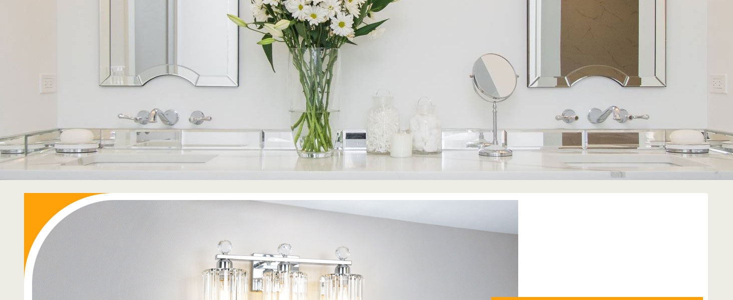 crystal bathroom vanity light