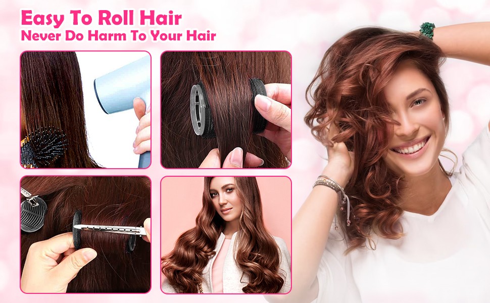 Krulspelden, krulspelden, grote krullen, haarrollers, krullers, korte haarkrullers, groot