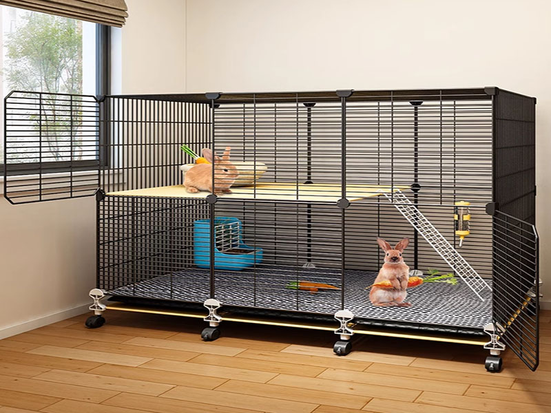 Rabbit Cage Indoor Bunny Hutch, DIY Encrypted Rabbit Cage