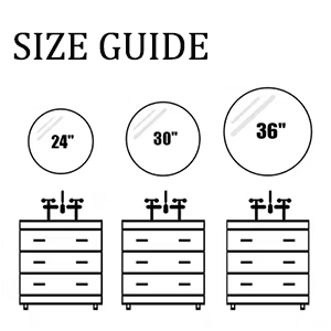 White Round Mirror 30 Inch, Circle Wall ... 13 1