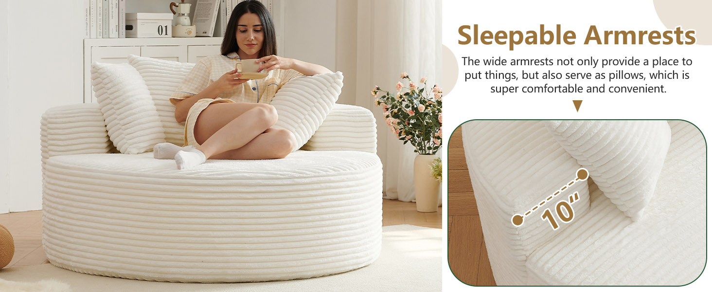 L-Shape Upholstered Cloud Couch